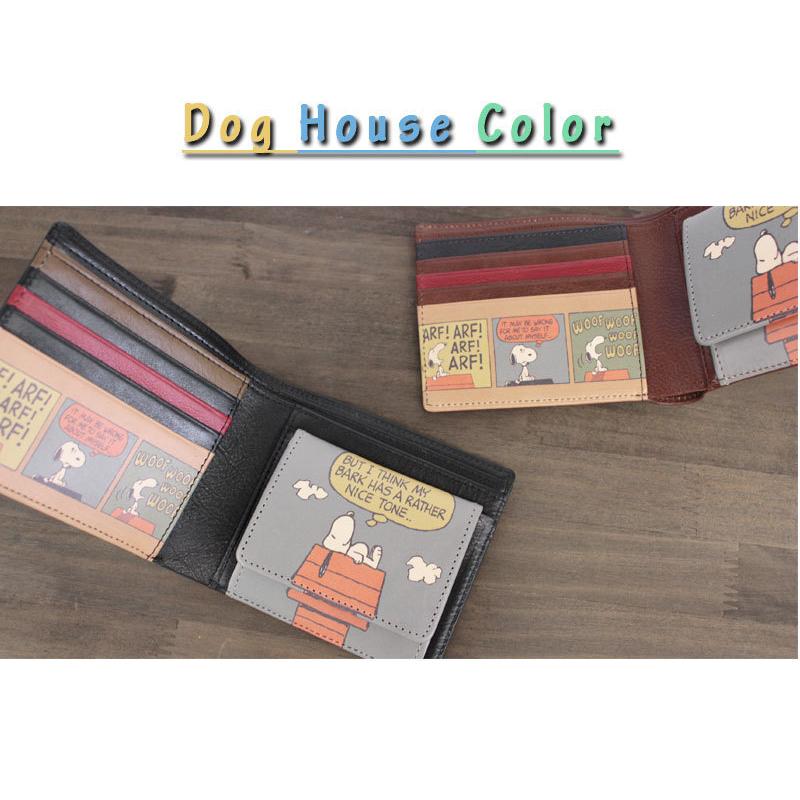 【閉店セール】ピーナッツ PEANUTS スヌーピー SNOOPY 2つ折り財布 DogHouseColor ドッグハウスカラー 73094 正規取扱店 返品交換不可 |  | 03