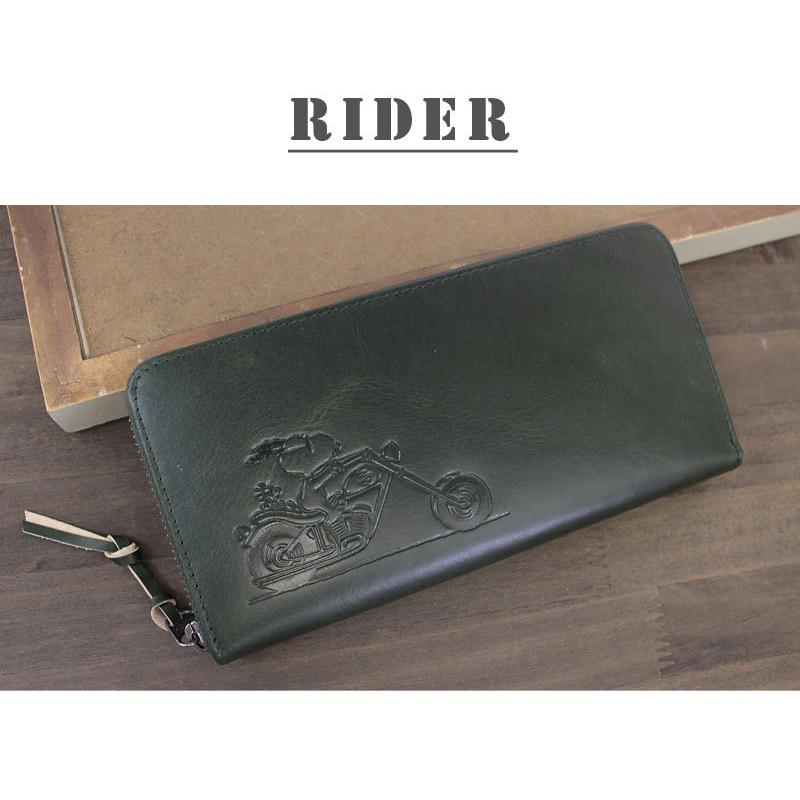 ピーナッツ PEANUTS スヌーピー SNOOPY ラウンドファスナー長財布 RIDER 73301 正規取扱店 |  | 04