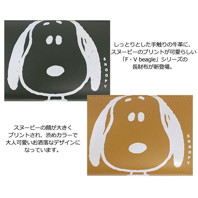 ピーナッツ PEANUTS スヌーピー SNOOPY ラウンドファスナー長財布 F・V