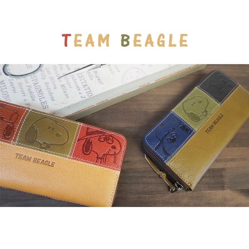 ピーナッツ PEANUTS スヌーピー SNOOPY ラウンドファスナー長財布 TEAM