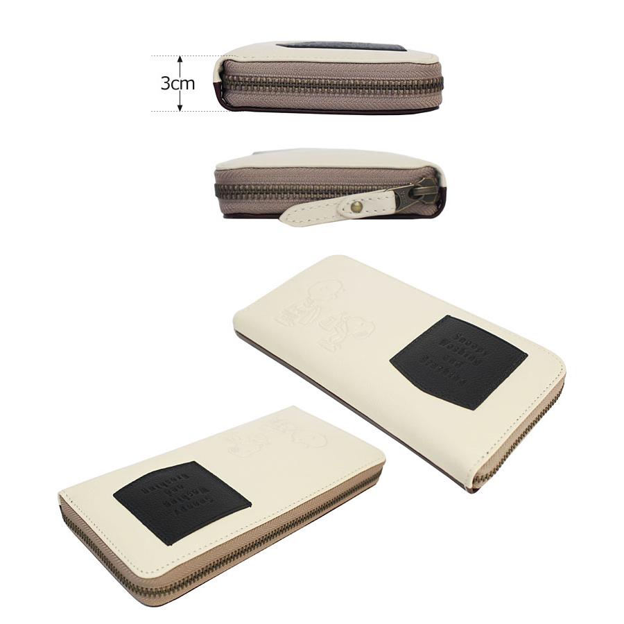 ピーナッツ PEANUTS スヌーピー SNOOPY ラウンドファスナー長財布 Washing 73481    経年変化 ロングウォレット バイカラー 可愛い 人気 正規 | PEANUTS | 02