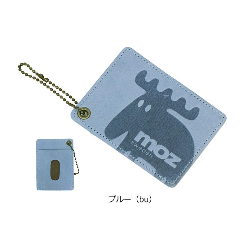 モズ MOZ moz パスケース ELK エルク 86029 メール便配送商品  ヘラジカ 北欧 染料仕上げ ナチュラル カラフル パステルカラー 定期入れ | moz | 13