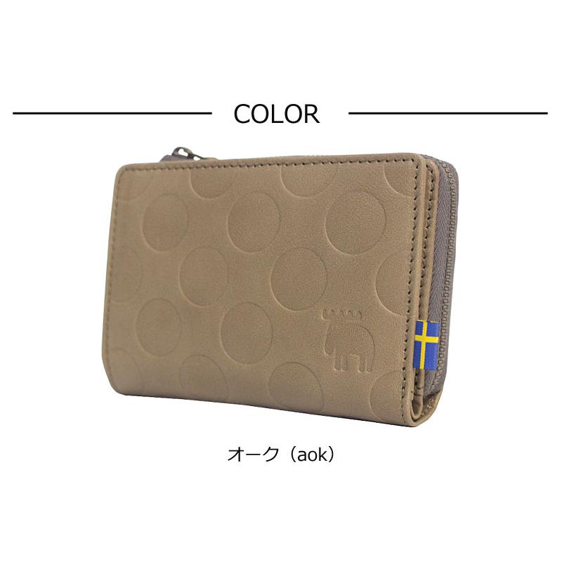 モズ MOZ moz 2つ折り財布 dot ドット 86045 ヘラジカ 北欧 レザー