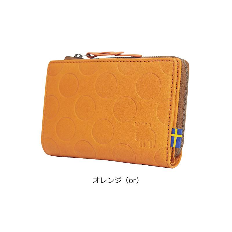 モズ MOZ moz 2つ折り財布 dot ドット 86045 ヘラジカ 北欧 レザー