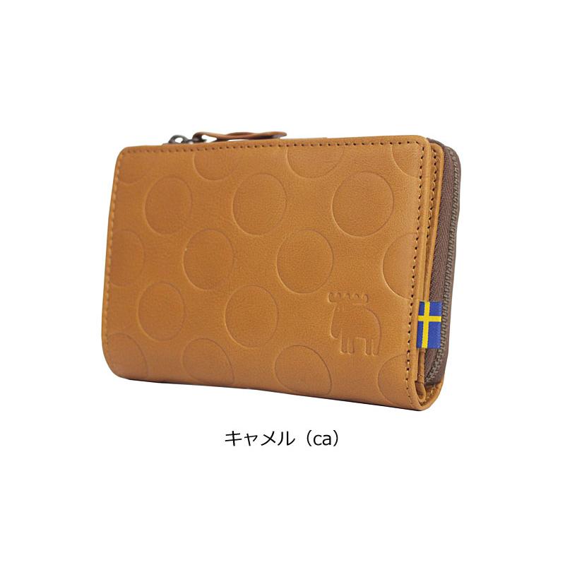 モズ MOZ moz 2つ折り財布 dot ドット 86045 ヘラジカ 北欧 レザー