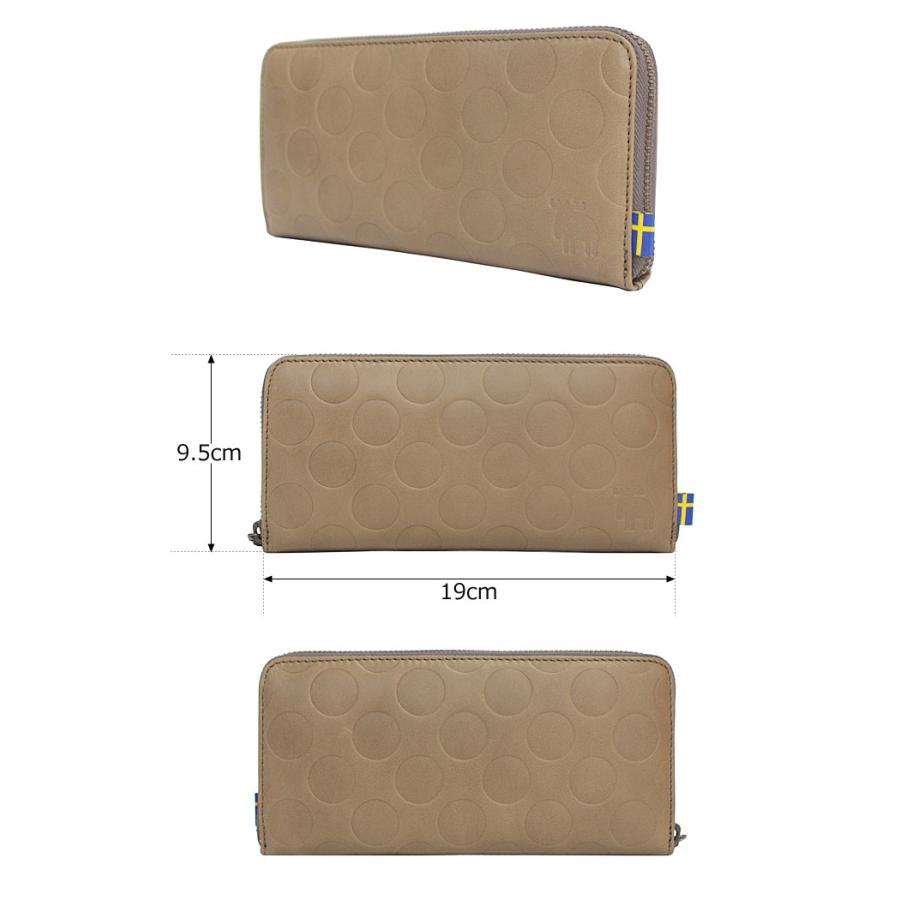 MOOMIN（ムーミン） モズ MOZ moz ラウンドファスナー長財布 dot