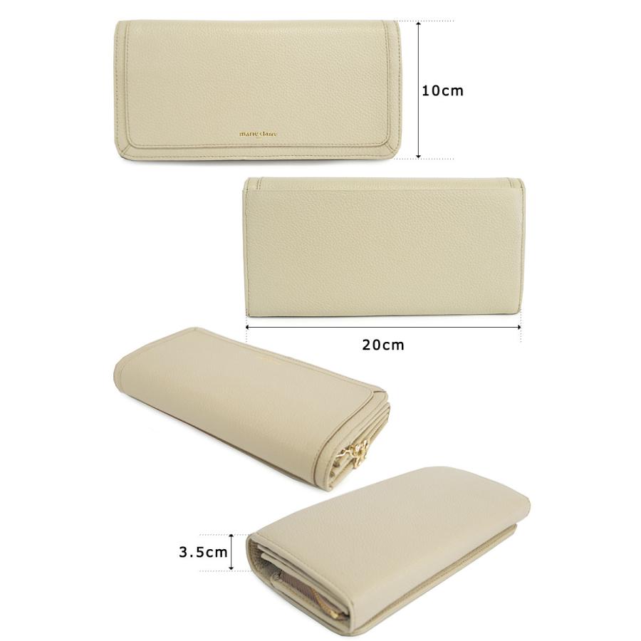 閉店セール/50%OFF marie claire マリクレール ボタン留めかぶせ長財布 88647 返品交換・ラッピング不可 |  | 02