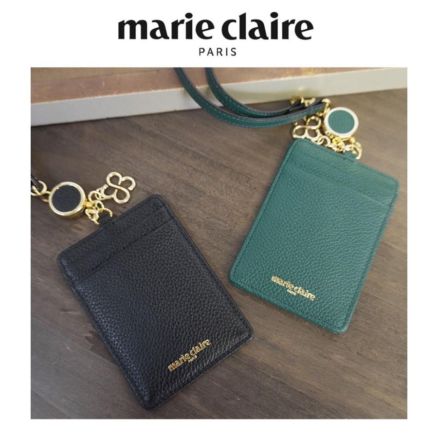 marie claire マリクレール リール付きパスケース ICカードケース 定期