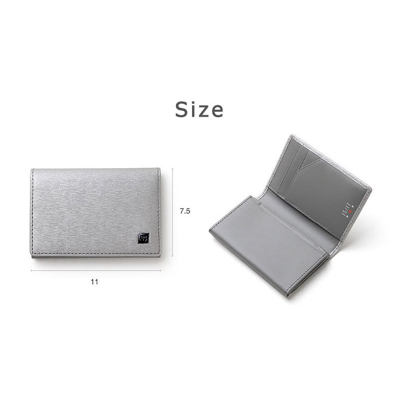 IS/IT イズイット 名刺入れ ポリマー 989603   本革 革小物 社会人 営業 レザー 仕事 メンズ 開運 新生活応援 シンプル 正規取扱店 |  | 02