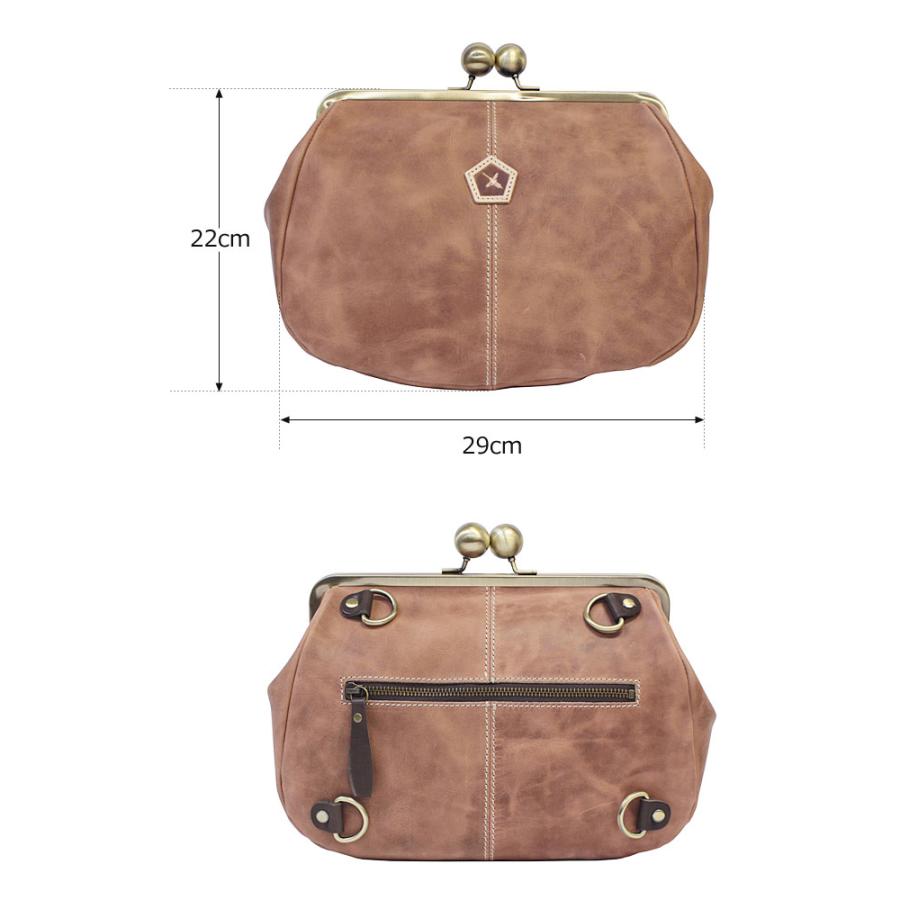 【現行】Ain Sophアインソフ2WAYがま口リュックショルダーバッグ国産 楽天市場】アインソフ Ain Soph 2WAY がま口リュック×ショルダーバッグ