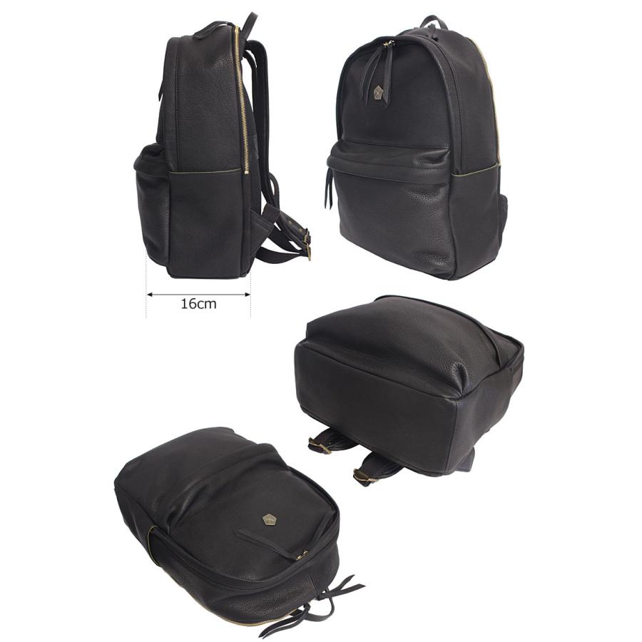 アインソフ Ain Soph リュックサック バックパック 2nd labe セカンドレーベル ASC1804-STN  ビジネスリュック A4対応 セットアップ ソフトレザー 正規取扱店の画像