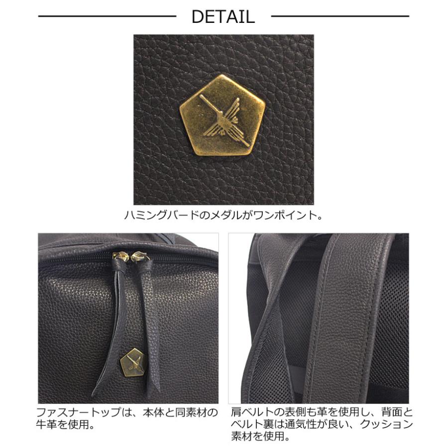 アインソフ Ain Soph リュックサック バックパック 2nd labe セカンドレーベル ASC1804-STN  ビジネスリュック A4対応 セットアップ ソフトレザー 正規取扱店の画像