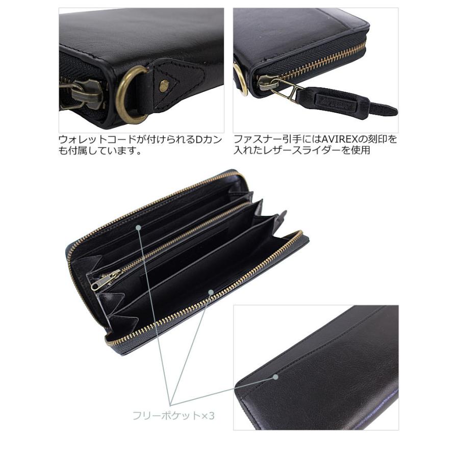 AVIREX（アヴィレックス） アビレックス ラウンドファスナー長財布