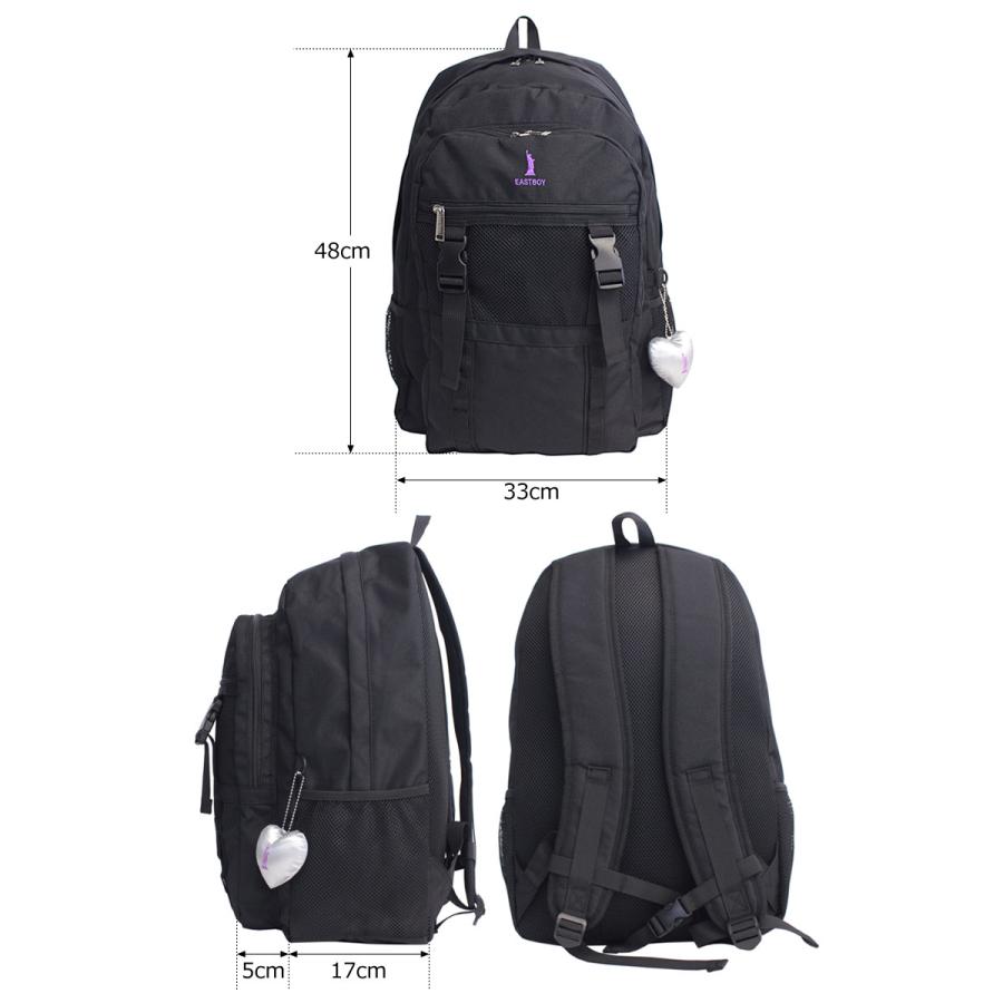 イーストボーイ EASTBOY リュックサック 32 サニー  EBA113  ディバッグ バックパック 自由の女神 バックル付き 推し活 チャーム付き B4対応 | EASTBOY | 05