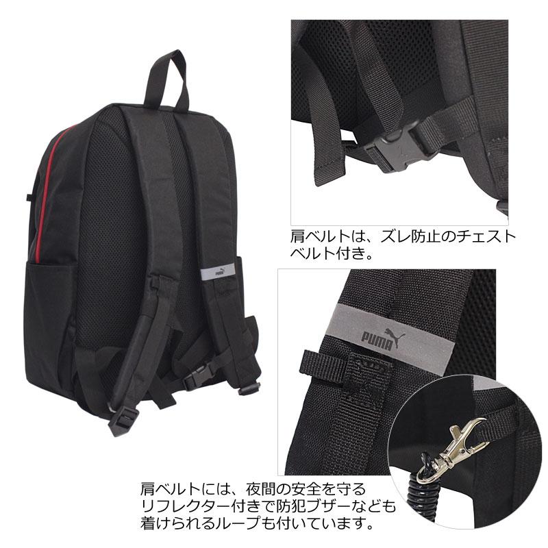 プーマ PUMA リュックサック 20L アドルフ j20249  A4 ディバッグ ディパック ビッグロゴ メタリック コーティング素材 撥水 軽量 丈夫 キッズ 正規取扱店 | PUMA | 07