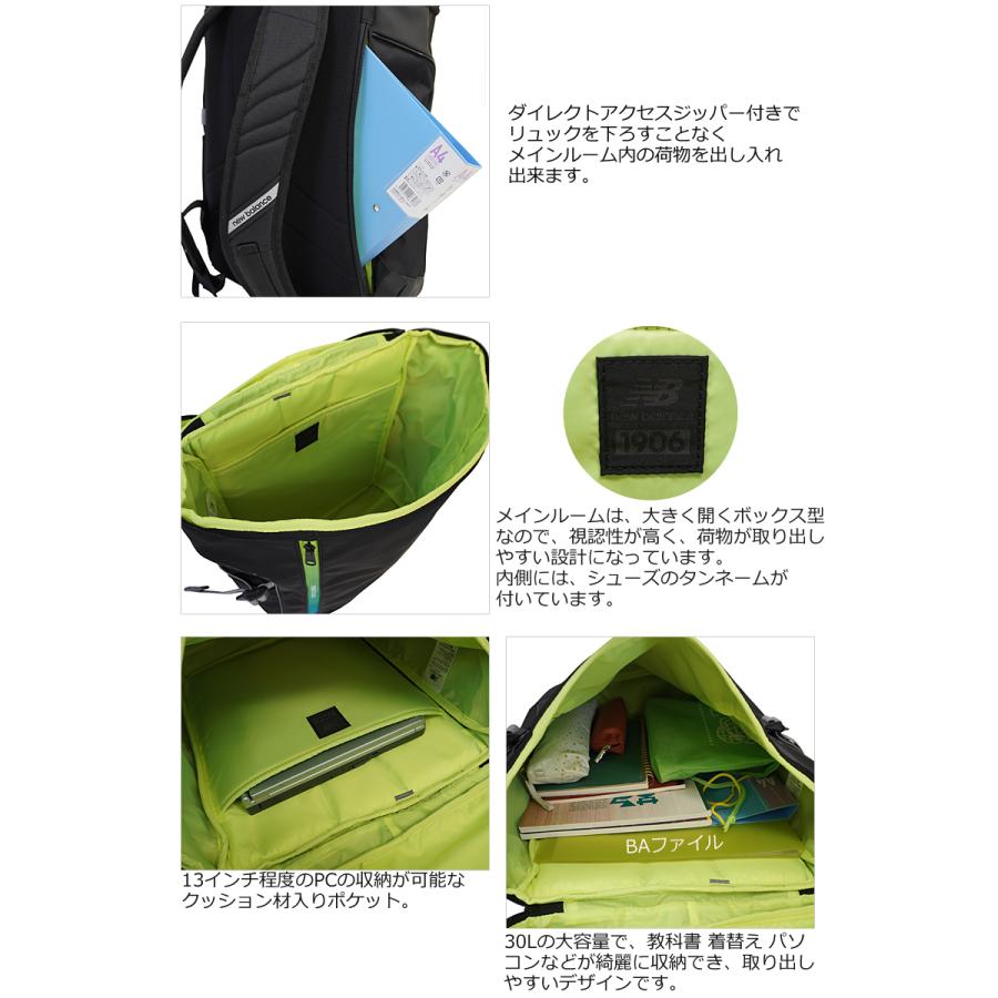 Seventeen 記載商品 NewBalance ニューバランス 限定モデル リュックサック バックパック 30L SPORTS STYLE LAB35718 正規取扱店 | New Balance | 06