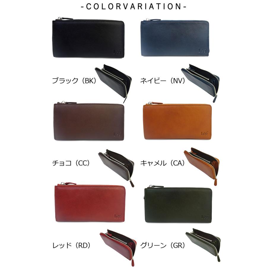 Lee リー L字型ファスナー長財布 財布 イタリアンレザー ゴートレザー LES-1 正規取扱店 |  | 03
