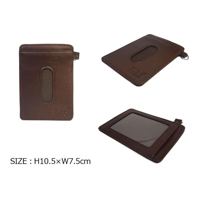 Lee リー パスケース 定期入れ 牛革 イタリアンレザー ゴートレザー LES-5メール便配送商品 正規取扱店 |  | 01