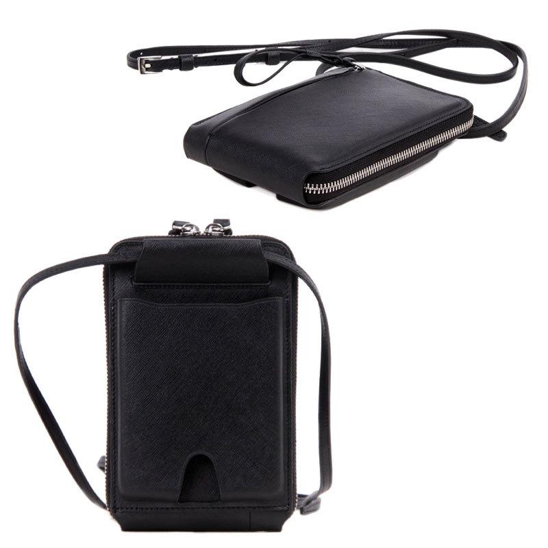 PID ピーアイディー ネックウォレット ポーチ ショルダー 牛革 レザー