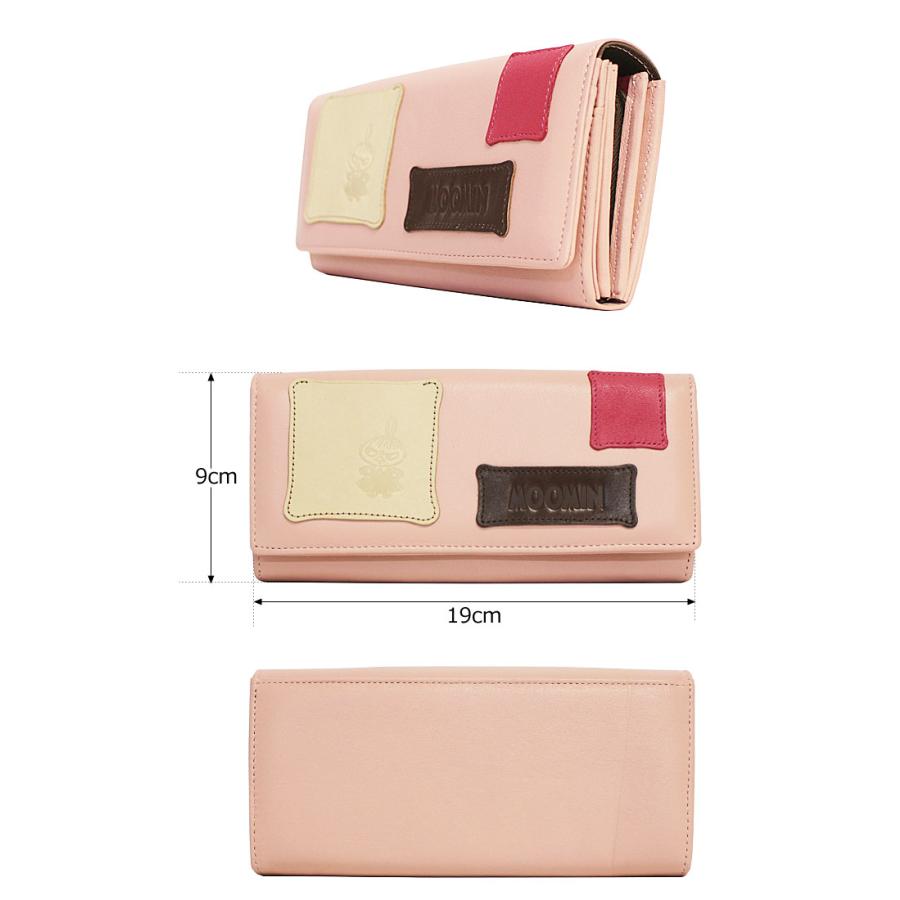 ムーミン MOOMIN  長財布  PATCH WORK パッチワーク patchwork-lg   ムーミン リトルミイ スナフキン ニョロニョロ ロングウォレット 蓋付き | MOOMIN | 01