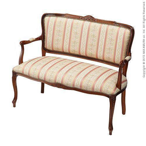 お買い得！ アンティーク調 輸入家具 ヴェローナクラシック ラブチェア 2人用ソファ 【C1302238849】(45522円)