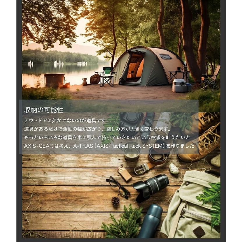 トヨタ RAV4(型式：50系) 専用 A-TRAS タクティカルラックシステム トランクルーム ラゲッジルーム収納 拡張(ST)※7〜10営業日以内に出荷の画像