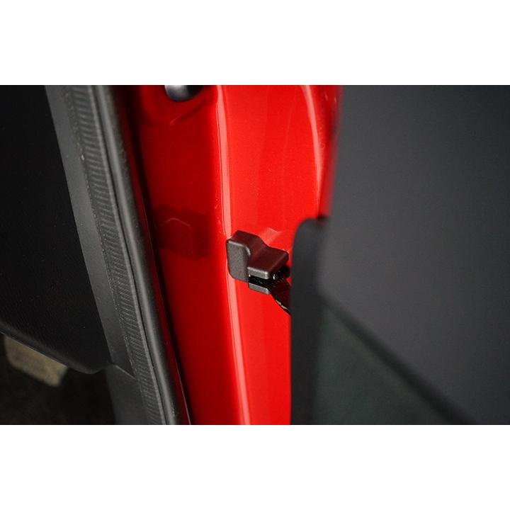 マツダ CX-5（型式：KF） マットブラックタイプ ドアヒンジカバー4点