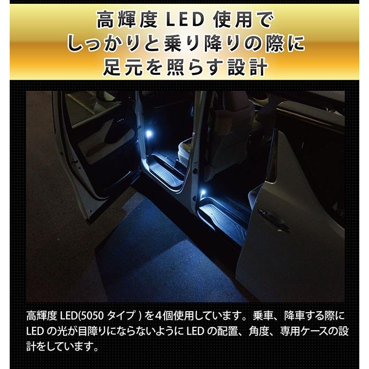 LEDカーテシランプ2個1セット トヨタ VOXY80/ESQUIRE専用 前席2個(ST