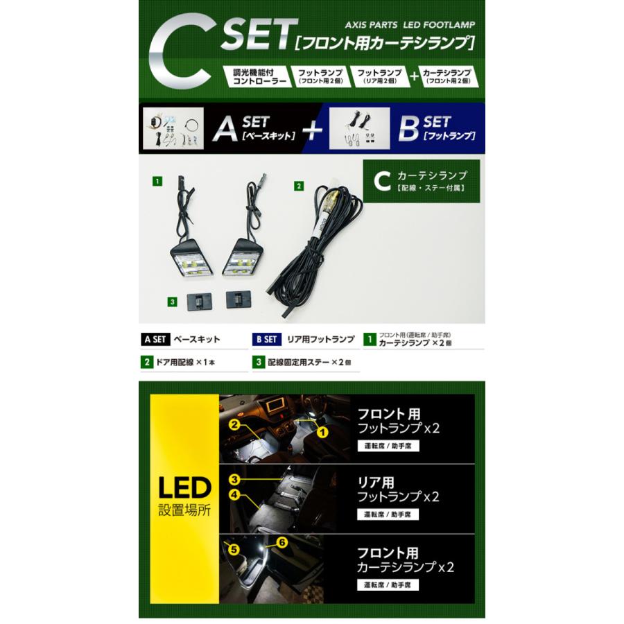 (送料無料) LEDフットランプ ホンダ シビック(型式:FC1/FK7,8)専用 8色選択可!調光機能付き!(ST)|axisparts|13