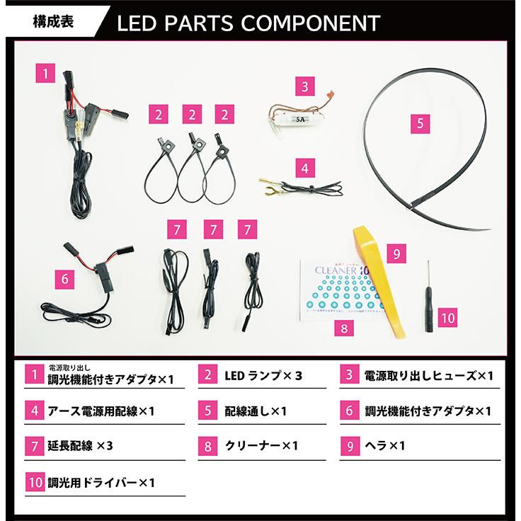 ホンダ フリード(型式:GB5/6/7/8)調光機能付!8色選択可 ホンダ フリード(型式:GB5/6/7/8)調光機能付!8色選択可