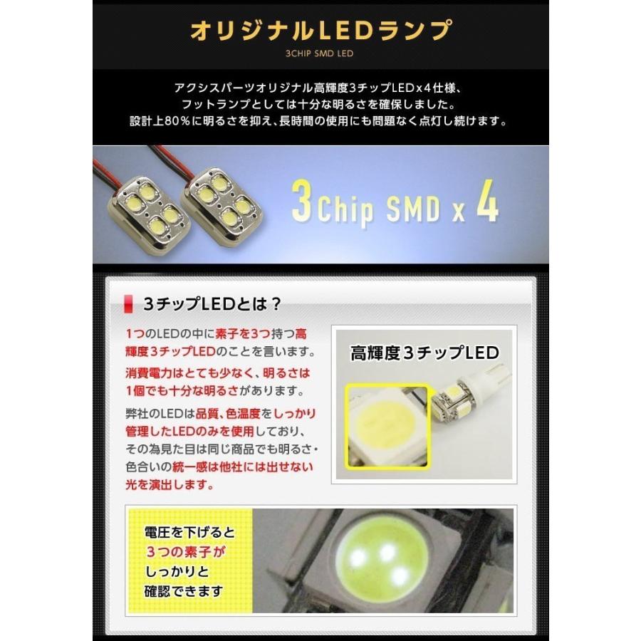 （送料無料） LEDフットランプ純正交換タイプ ハリアー[60/65]専用LED(SC)｜axisparts｜03