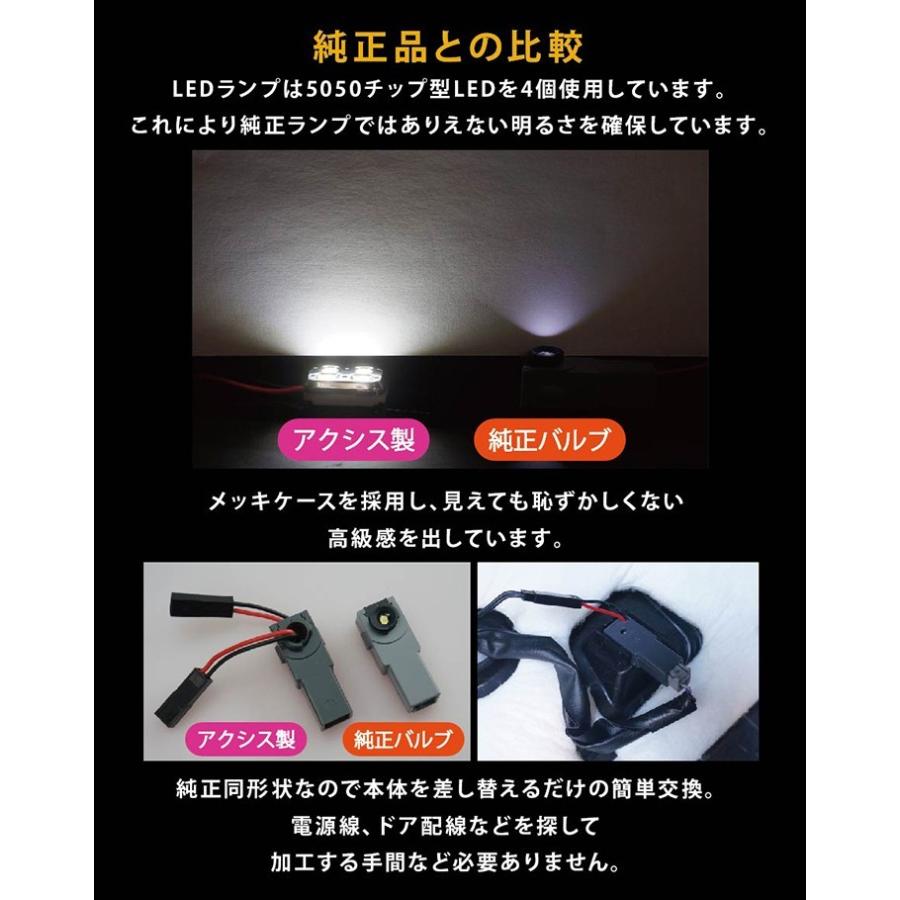 （送料無料） LEDフットランプ純正交換タイププリウス（50系）専用LED(SC)｜axisparts｜04