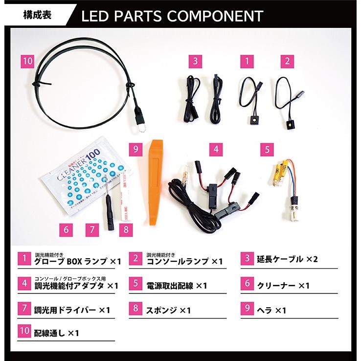 日産　スカイライン（型式：V3）調光機能付！8色選択可！ダッシュボード&コンソールランプキッ（メール便※時間指定不可！）(SM)｜axisparts｜09