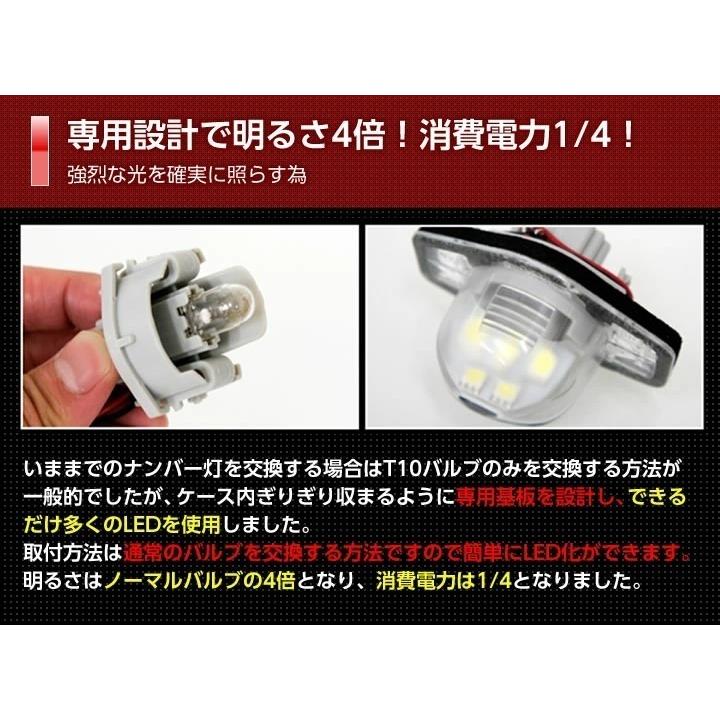 LEDナンバー灯 2個1セット 三菱 エクリプスクロス/エクリプス