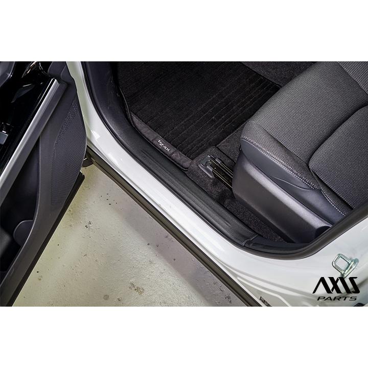 （特許取得済）トヨタ bZ4X/スバル ソルテラ（型式：10/15系）ドアシルキックガード 4点セット ブラックステッチ/ブラックレザー (ST) | トヨタ | 04