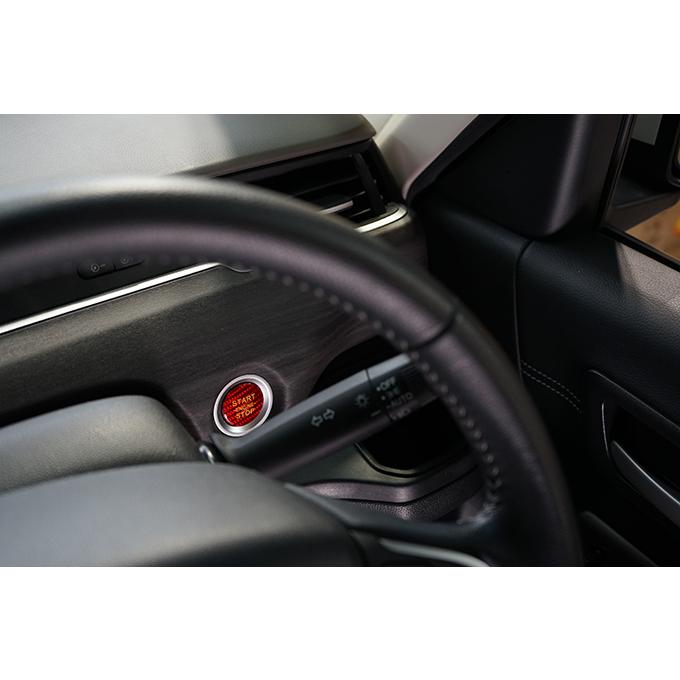 即納商品)ドライカーボン製エンジンスタートボタンカバー ホンダ