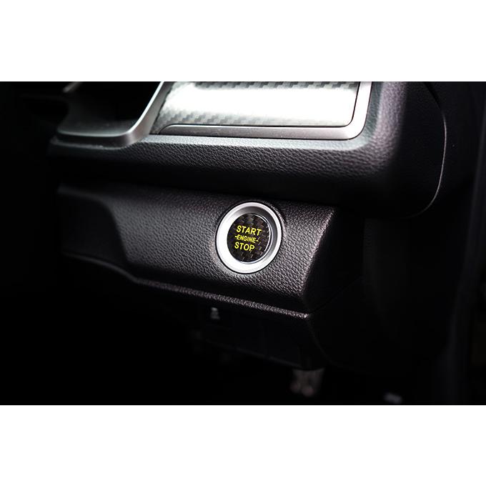 新商品）ドライカーボン製エンジンスタートボタンカバー ホンダ