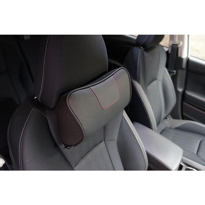 a.flat ヘッドレスト 新商品） 低反発ヘッドレストクッション 本革仕様！ 運転時の