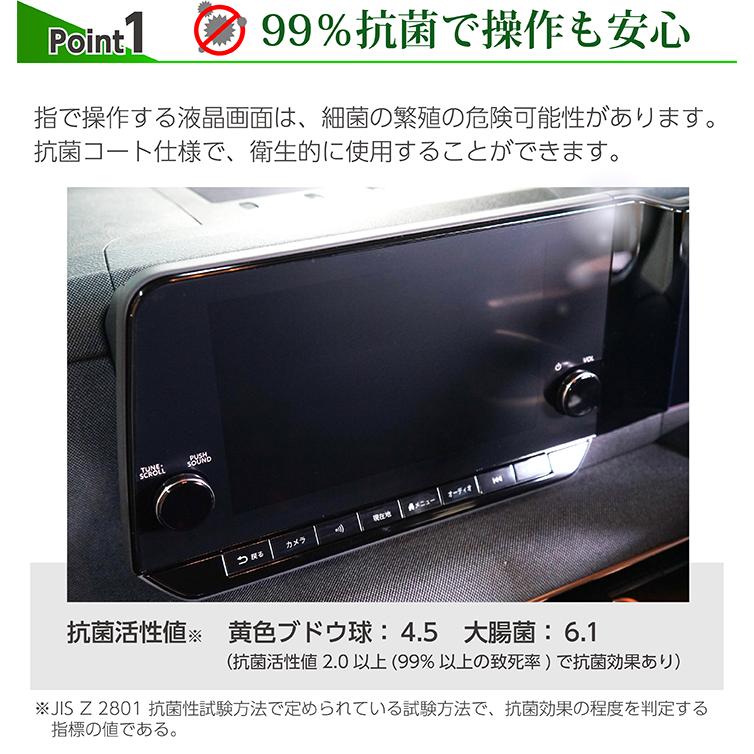 （特許取得済）（新商品）日産 サクラ（型式：B6AW（年式：R4.5〜））9インチ Nissan Connectナビゲーションシステム用ナビフィルム 抗菌 アンチグレア(ST)｜axisparts｜03