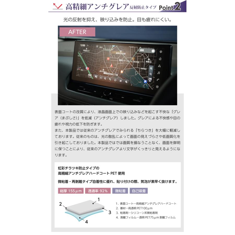 （特許取得済）日産 エクストレイル(型式：T33(年式：R4.7〜))12.3インチ Nissan Connect ナビ用ナビフィルム(ST)｜axisparts｜04