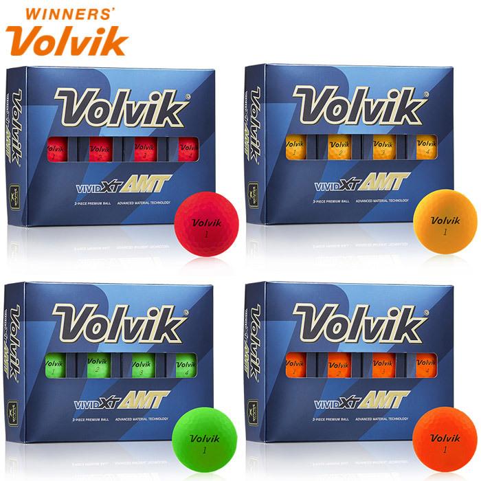 新品ゴルフボール　VOLVIK vividXT AMT