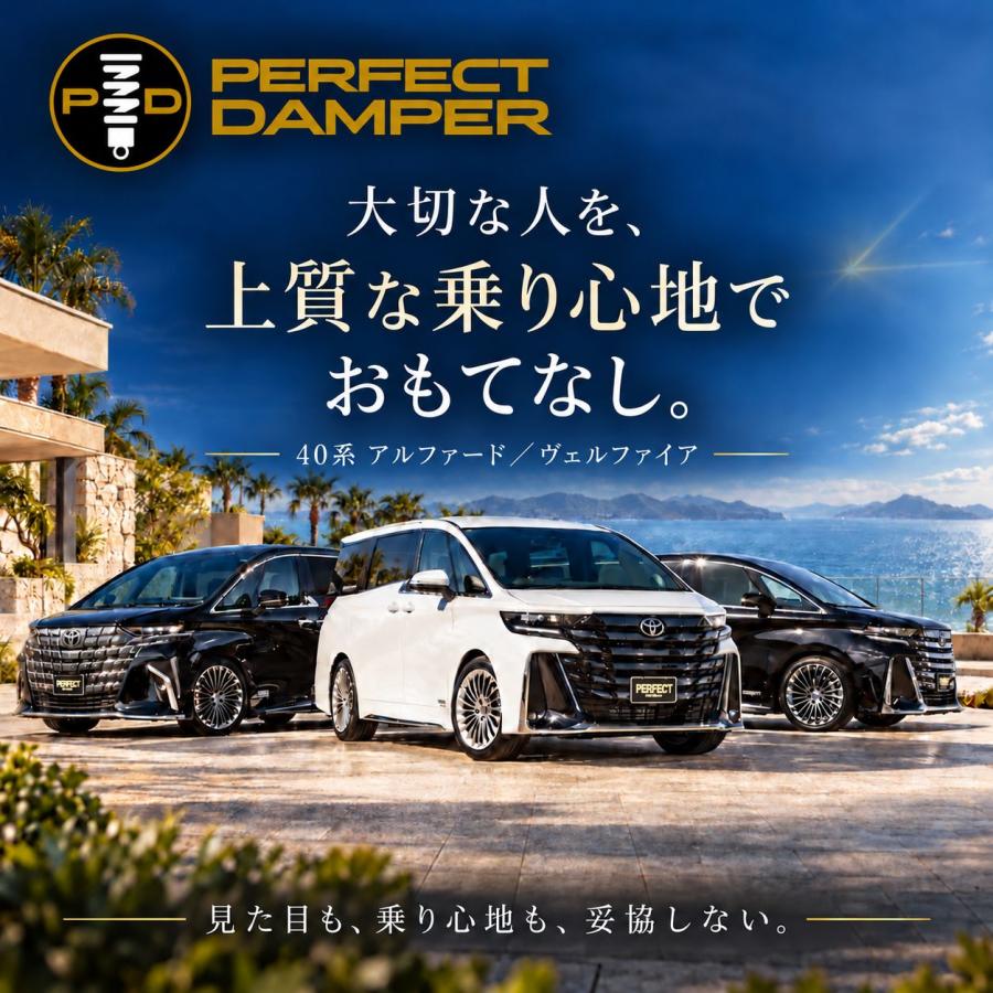 アルファード 40系 乗り心地とスタイルの両立 Yahoo!ランキング1位獲得 車高調 パーフェクトダンパー7G-S AGH/AAHH/40W/45W アクシススタイリング | AXIS STYLING | 06