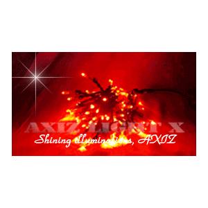 業務用赤色イルミ50本セット！【お買い得！】高輝度ＬＥＤシャイニングイルミネーション　ストレート：10Ｍ100球