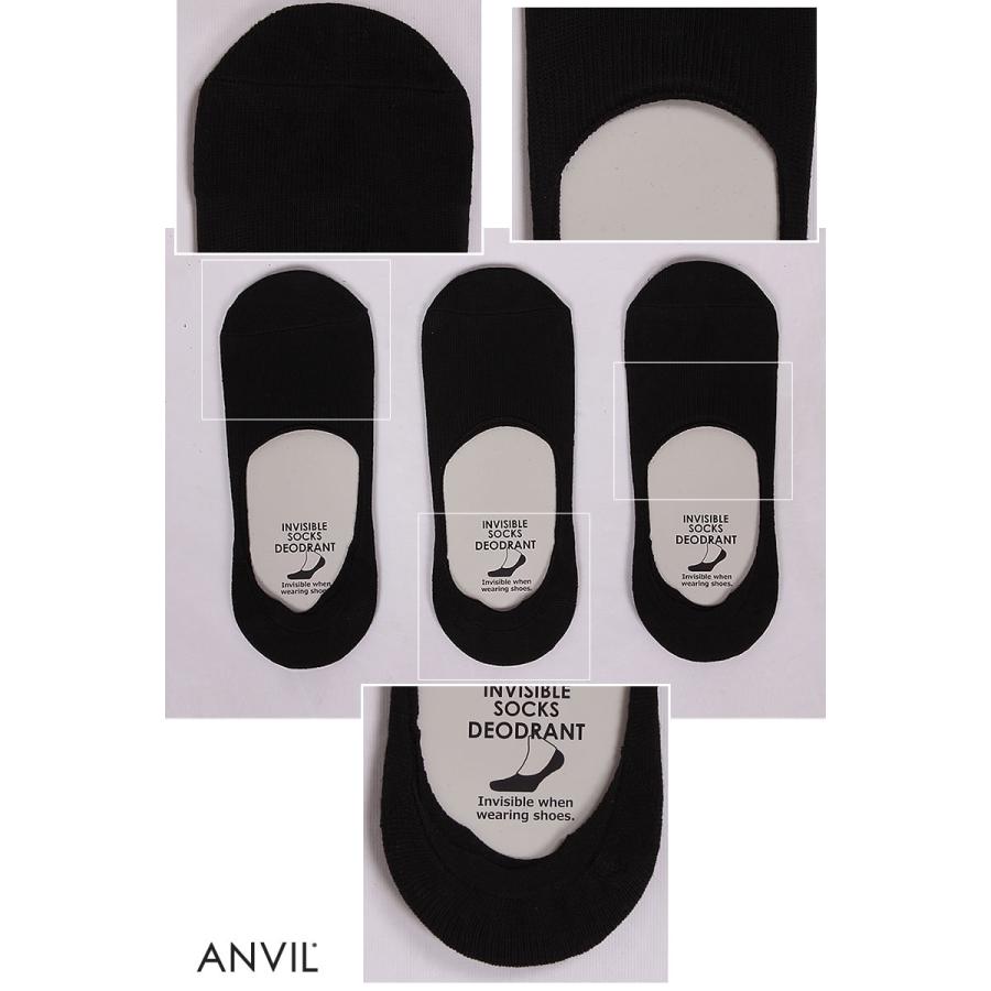anvil（アンビル） カバーソックス 25〜27cm (3足組)靴下anvil--08187