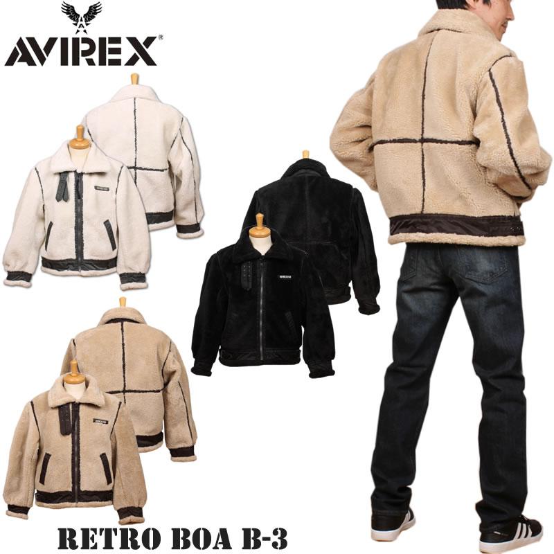 AVIREX 【ポイント5倍】 アビレックス レトロ ボア B-3 フリース AVIREX 【ポイント5倍】 アビレックス レトロ ボア B-3 フリース