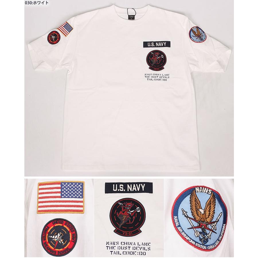 AVIREX アビレックス スクワッド パッチ ダスト デビルTシャツ AVIREX アビレックス スクワッド パッチ ダスト デビルTシャツ