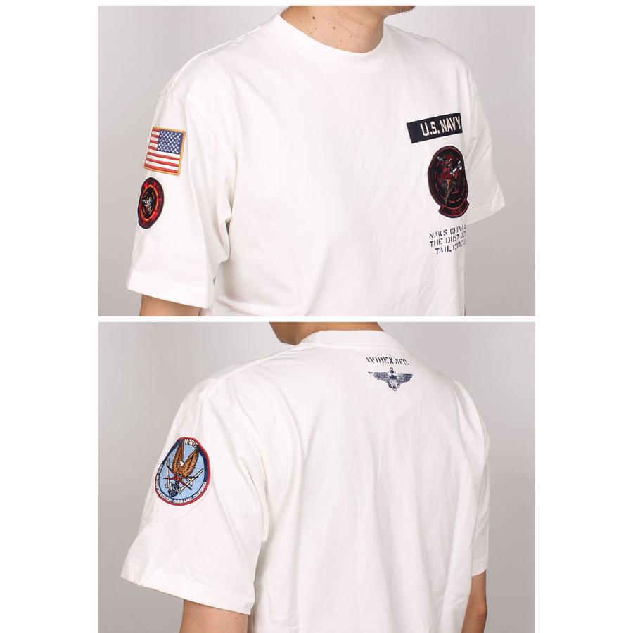 AVIREX アビレックス スクワッド パッチ ダスト デビルTシャツ AVIREX アビレックス スクワッド パッチ ダスト デビルTシャツ