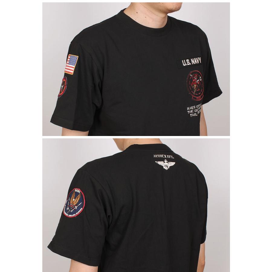 AVIREX アビレックス スクワッド パッチ ダスト デビルTシャツ AVIREX アビレックス スクワッド パッチ ダスト デビルTシャツ