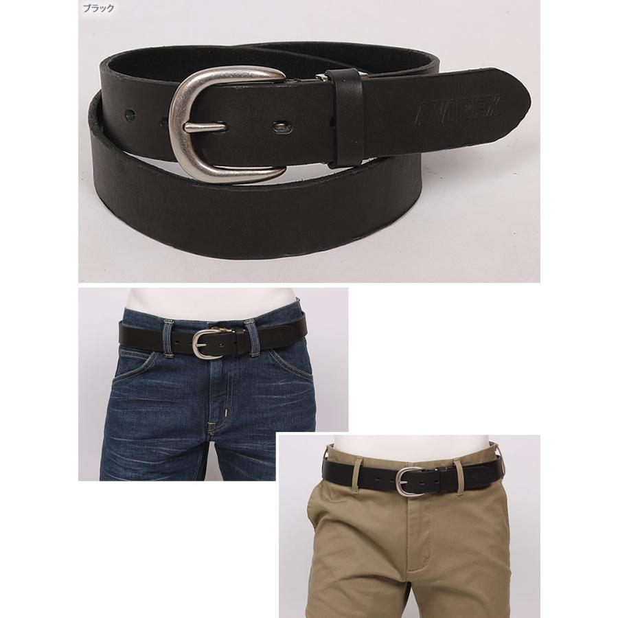AVIREX アビレックス ヴィンテージ加工レザーベルト