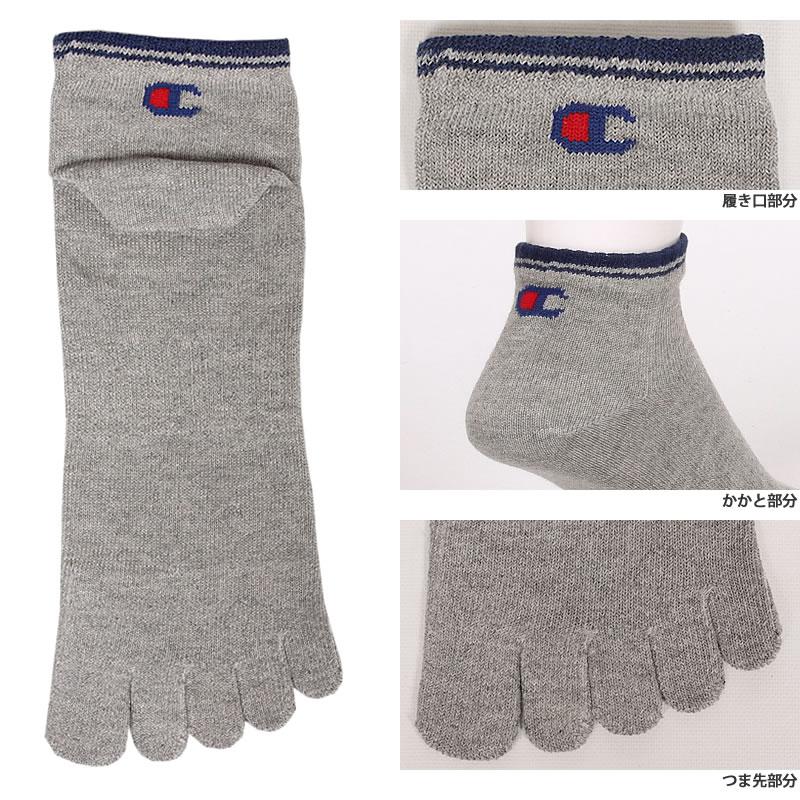 Champion チャンピオン 25〜27cm 5本指ソックス(3足組)靴下 Champion チャンピオン 25〜27cm 5本指ソックス(3足組)靴下